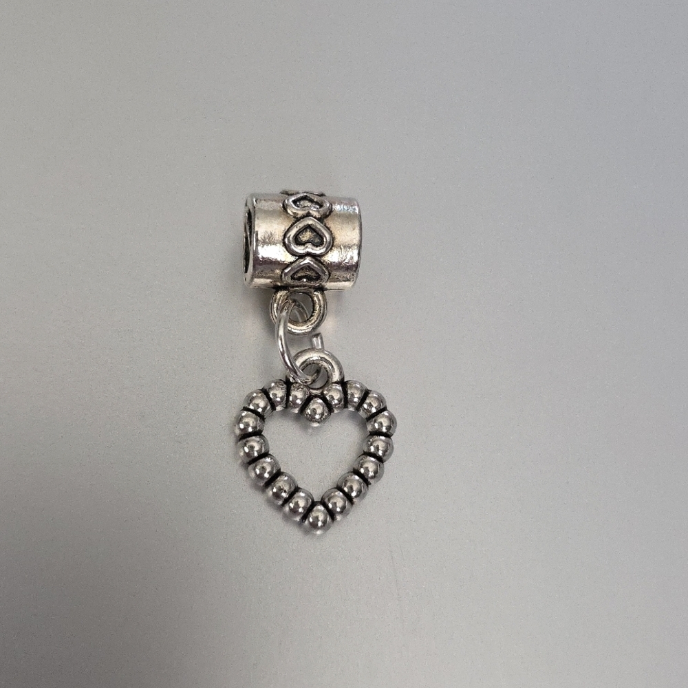 Heart  Charm for European Style Bracelets Fits Pandora